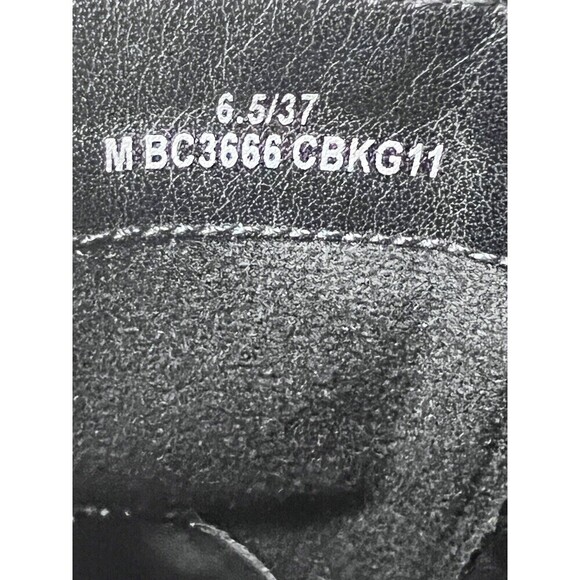 BOC Women's 6.5 Black Traipse Pebbled Leather Heeled Buckle Boot - Picture 7 of 10